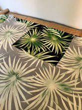 Load image into Gallery viewer, Green Black Floral Upholstery Fabric