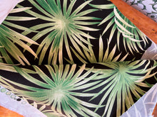 Load image into Gallery viewer, Green Black Floral Upholstery Fabric