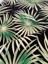 Load image into Gallery viewer, Green Black Floral Upholstery Fabric