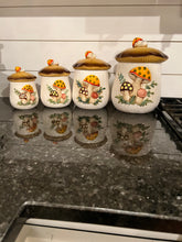 Load image into Gallery viewer, Vintage Sears Roebuck Merry Mushroom Canister Set
