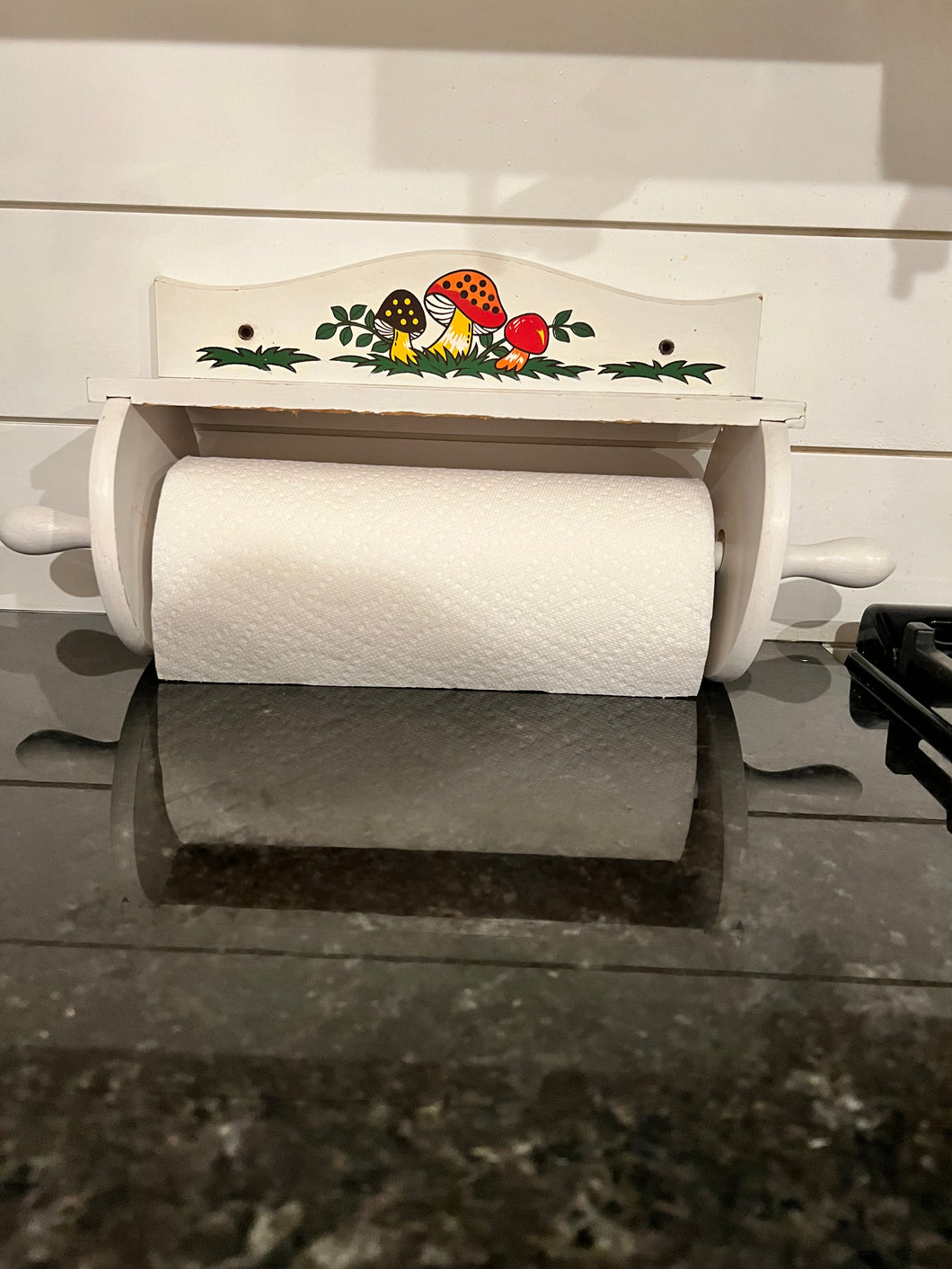 Vintage Sears Roebuck Merry Mushroom Paper Towel Holder