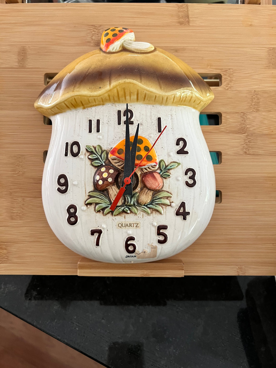 Vintage Sears Roebuck Merry Mushroom Wall Clock